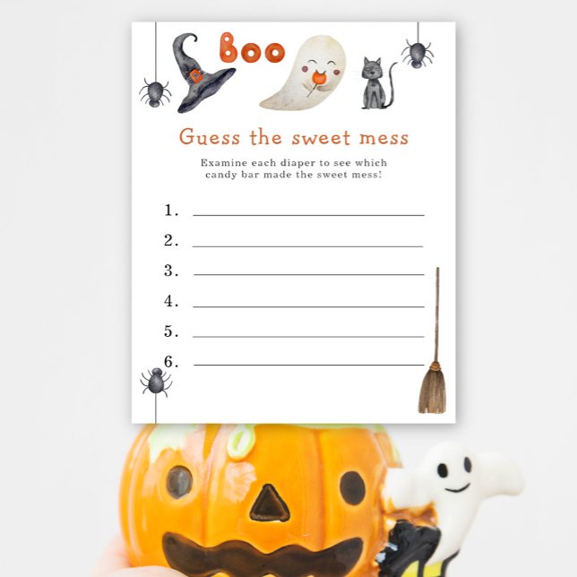 Devinez le gâchis sucré - Boo baby shower jeu (Créateur téléchargé)