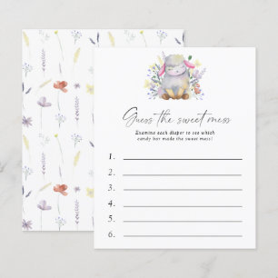Devinez le jeu de Baby shower de la douceur - agne