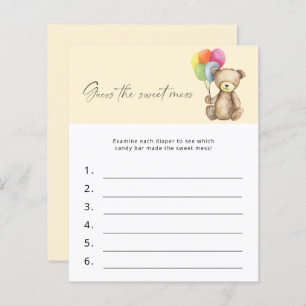 Devinez le jeu de Baby shower de la douceur - Ours