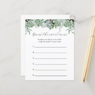 Devinez le jeu de Baby shower de mats doux