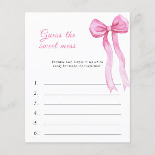Devinez le jeu de Baby shower de mats doux - Arc r