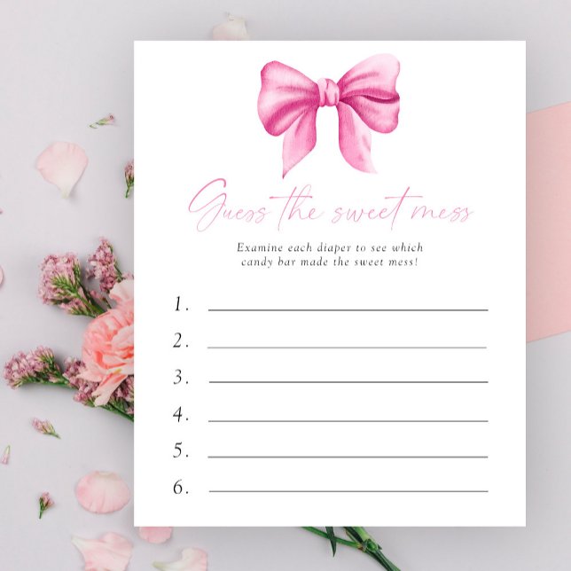 Devinez le jeu de baby-shower pour bébé sucré - Ru (Créateur téléchargé)
