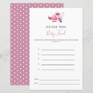 Devinez le jeu de Baby Shower Tea Dusty Rose