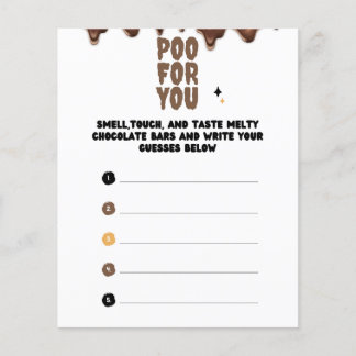 Devinez le jeu du Baby shower au chocolat