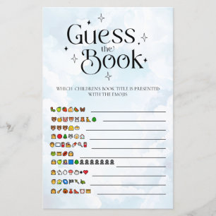 Devinez le livre Emoji Ciel Envoyé Jeu pour Baby S