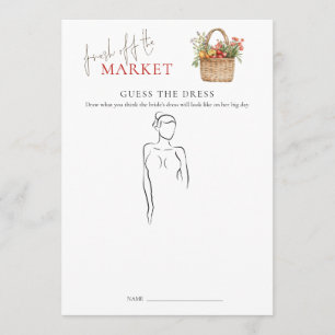 Devinez le marché Fête des mariées robe carte de j