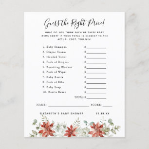 Devinez Le Prix Jeu Baby shower