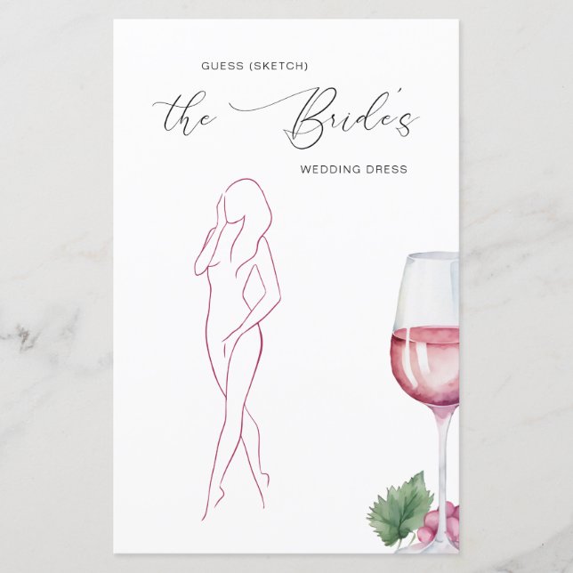 Devinez Le Vino Robe Avant Le Jeu De Mariage Vows (Devant)