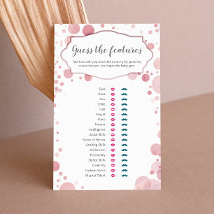 "Devinez les caractéristiques" Rose Baby Trait Dou