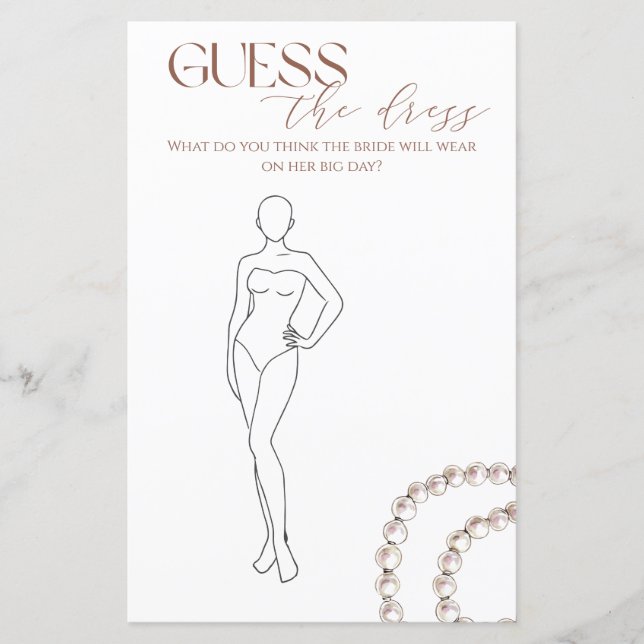 Devinez Les Perles De Robe Et Le Jeu De Mariage Pr (Devant)