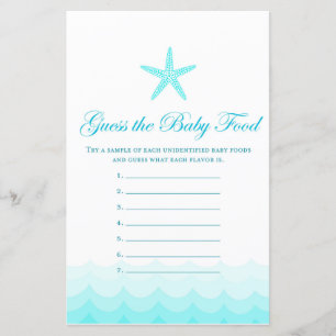 Devinez nourriture pour bébé - Baby shower Jeu