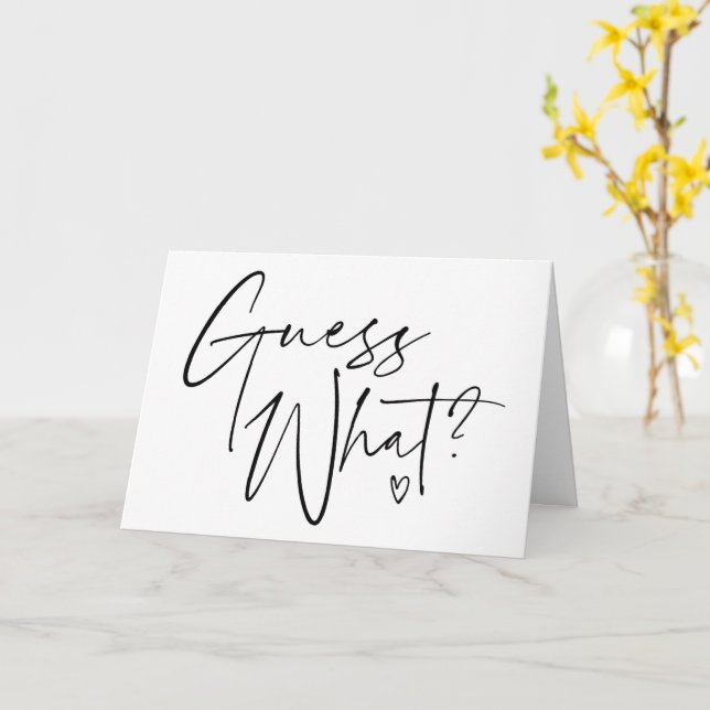 Devinez quelle Faire-part de grossesse pour grands (Fleur jaune)