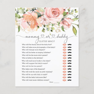 Devinez Qui Baby shower Jouer La Verdure Florale