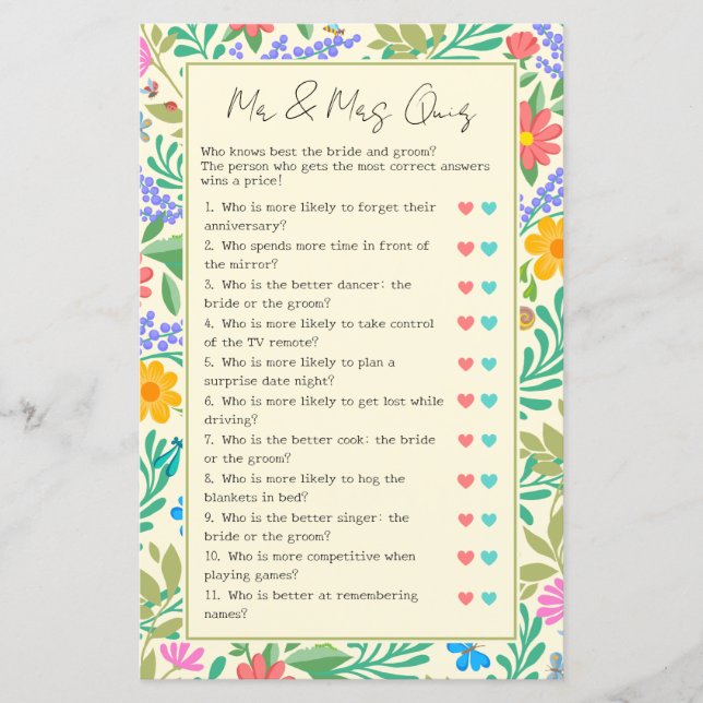 Devinez Qui Drôle Mariage & Fête des mariées Jeu (Devant)