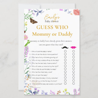 Devinez qui ? Jeu de Baby Shower pour fille : Mama