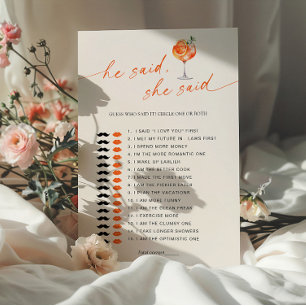 Devinez Qui L'A Dit Aperol Spritz Fête des mariées