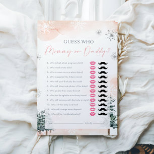 Devinez qui, maman ou papa - Baby shower jeu