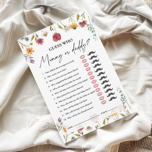 Devinez qui Maman ou papa Jeu baby shower