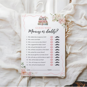 Devinez qui   Maman ou papa   Jeu baby shower