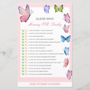 Devinez qui, maman ou papa jeu de Baby shower