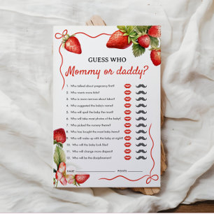 Devinez qui Maman ou Papa Jeu de Baby Shower