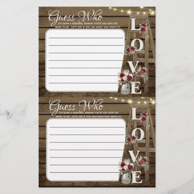 Devinez Qui Rustic Show Jeu (Devant)