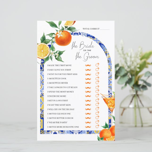 Devinez Qui Spritz Méditerranée Fête des mariées j (Debout devant)