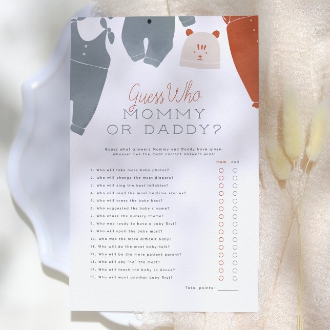 Devinez qui | Tenue bébé bohème Hello Baby Shower (Créateur téléchargé)
