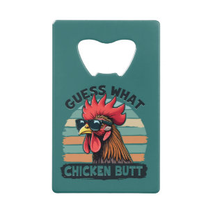 Devinez quoi Cul de Poulet Drôle Rétro Coq