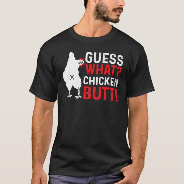 Devinez quoi cul de poulet   Humour Haut  Tee (Devant)