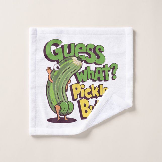 Devinez quoi_ Fessier de cornichon ! Drôle de conc (Gant de toilette)