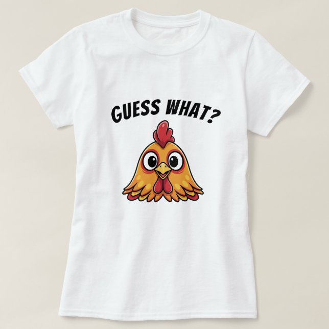 Devinez Quoi, T-Shirt Drôle Du Beurre De Poulet (Design devant)