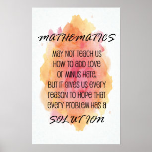 Devis - Affiches mathématiques