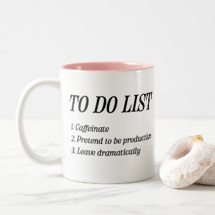 Devis De Bureau Drôle Mug De Café À Deux Tons