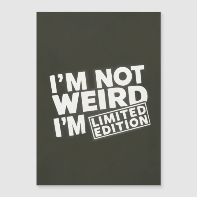 Devis Funny Limited Edition - Carte magnétique (Devant)