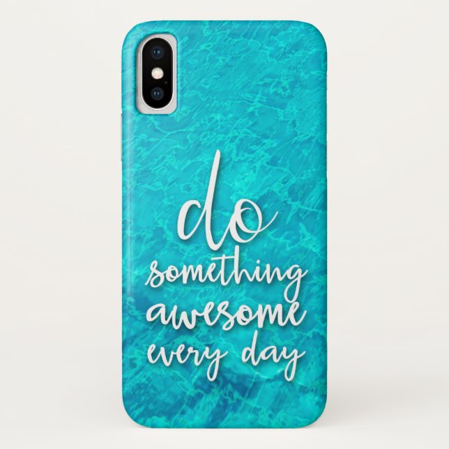 Devis sur l'eau Imprimer iPhone X Coque (Dos)