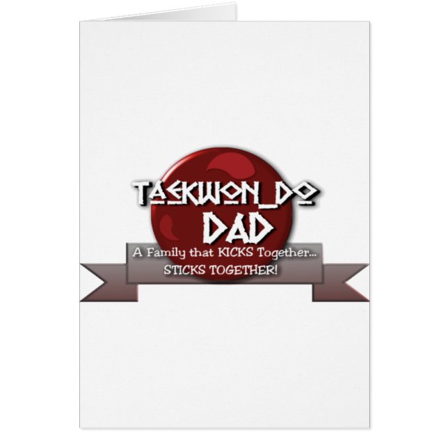 DEVISE DE PAPA DE TKD LE TAEKWONDO (Devant)