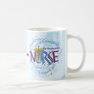 Devise d'infirmière orthopédique tasse de infirmiè