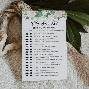 DEVON Qui L'A Dit Maman Papa Baby Game Card