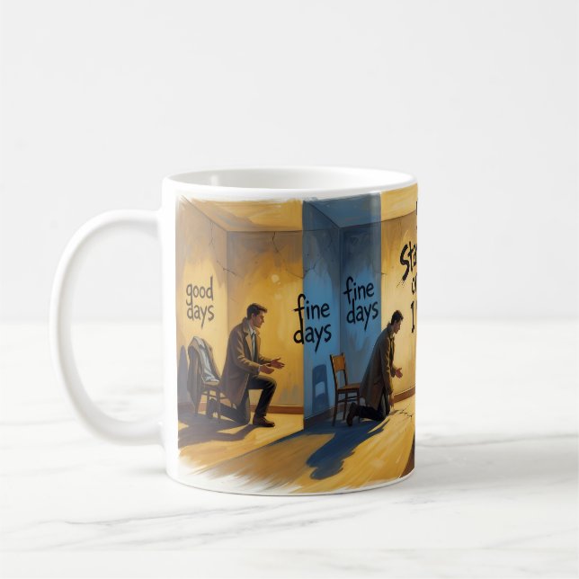Devrais-je rester ou devrais-je partir Mug de déci (Gauche)