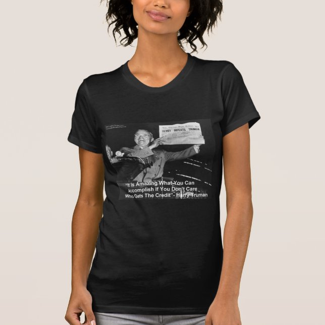 Dewey Bats Truman Cadeaux Drôles T-Shirts Boutons  (Devant)