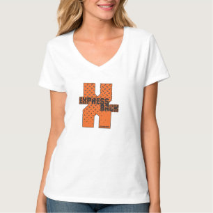 D'express T-shirt du V-Cou des femmes de retour