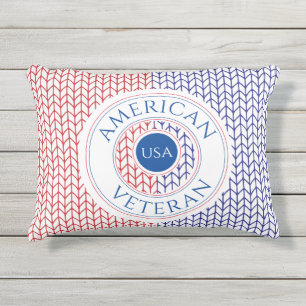 D'extérieur AMERICAN VETERAN Coussin extérieur / Rouge