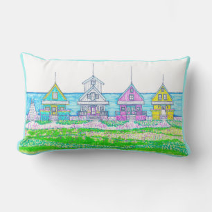 D'extérieur Beach Cottages Lumbar Coussin