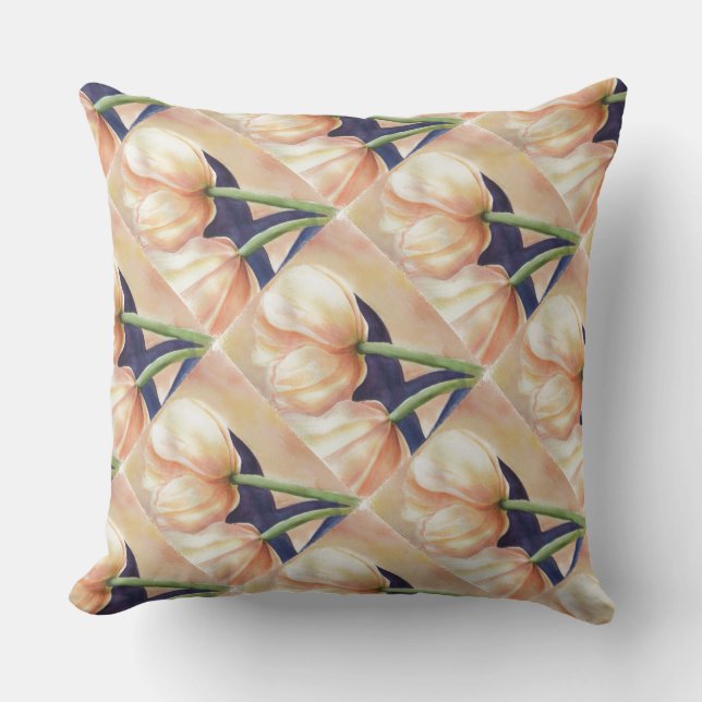 D'EXTÉRIEUR BELLES TULIPS COUSSIN EXTÉRIEUR (Recto)