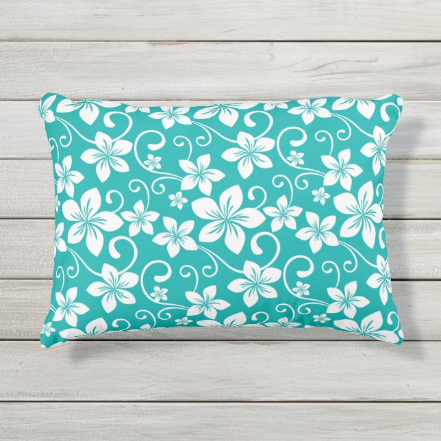 D'extérieur BLUE HAWAII (TURQUOISE) Coussin d'accents (Devant)