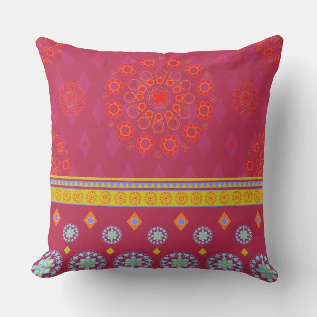 D'extérieur BOHO1 Mandala - Coussin (Recto)