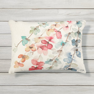 D'extérieur Cascade florale Coussin d'accentuation de 16 po x