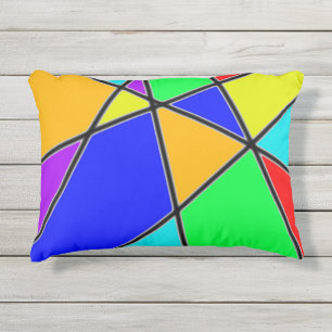 D'extérieur couleur extrême art abstrait sur coussin extérieur