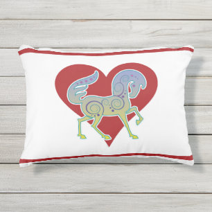 D'extérieur Coussin 2017 extérieur de coeur de Runequine de